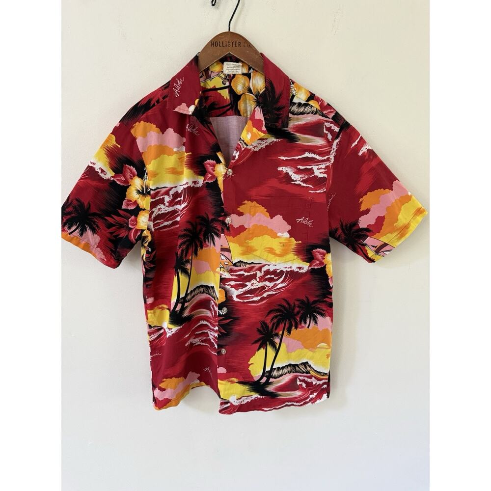 Vtg Kalena Fashions Shirt Short Sleeve Hawaiian Men Size Large 100% Cotton